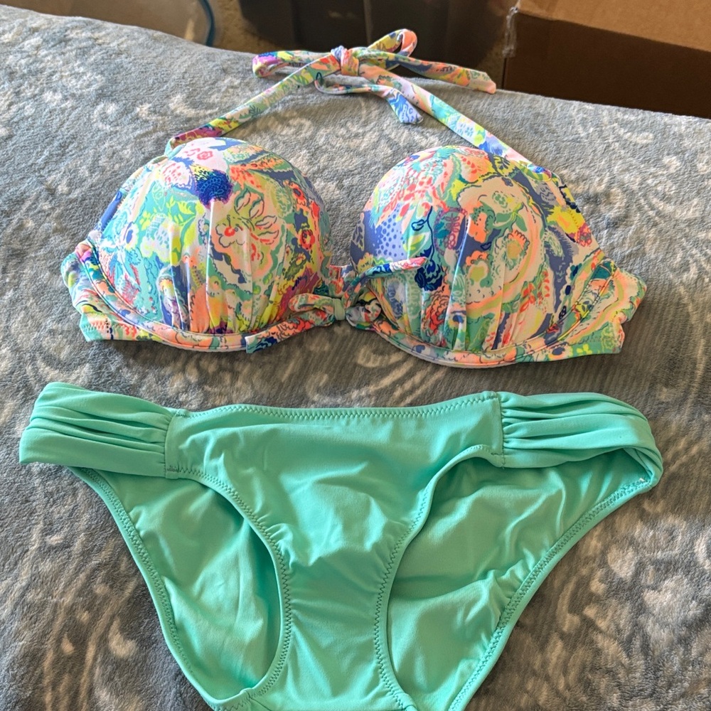 Victoria's Secret Multicolor Floral Bikini. Brand new.